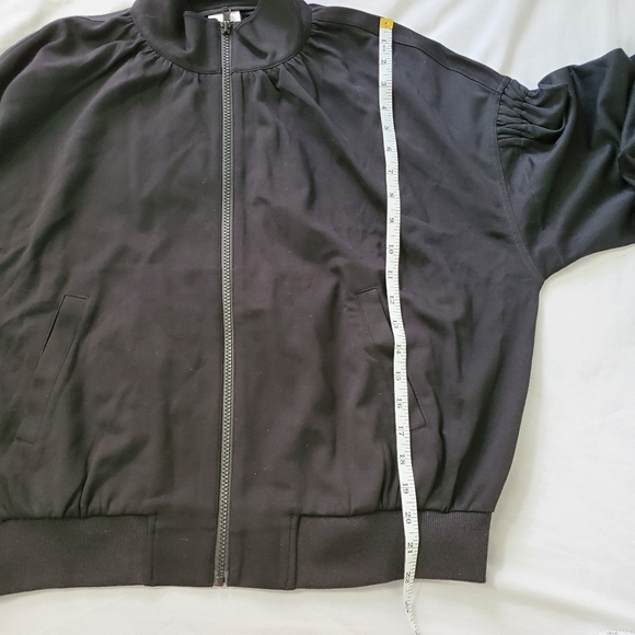 CAbi Chance Zip Up Bomber Jacket Black Small - Picture 9 of 10